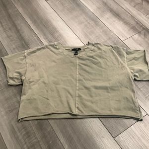 F21 Boxy Crop Top TShirt